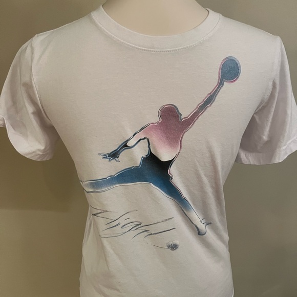 Jordan Other - Youth Large (12-13) Jordan White Short Sleeve Shirt